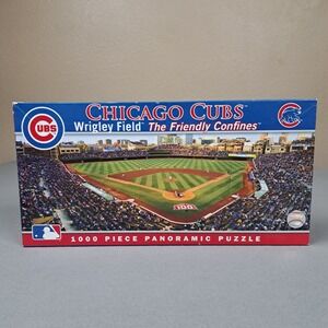Chicago Cubs Wrigley Field Puzzle Panoramic 1000 Piece The Friendly Confines New